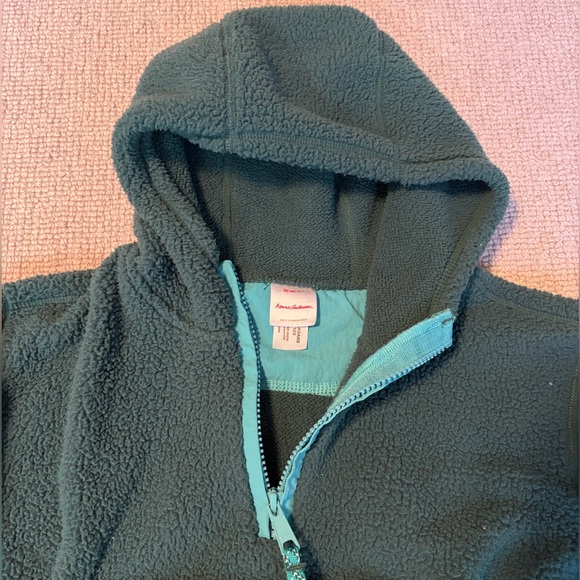 Hanna Andersson Forest Green Kids Zip Hoodie (Size 5) - Picture 3 of 5